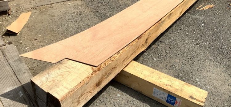 How to make a template for Kasagi and Shimagi of japanese torii gate