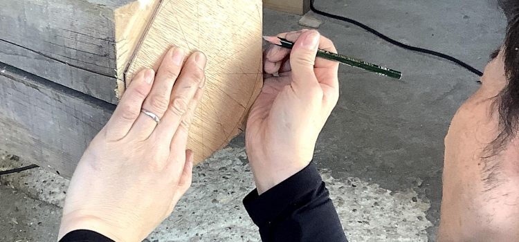 How to make a regular octagon post of torii gate